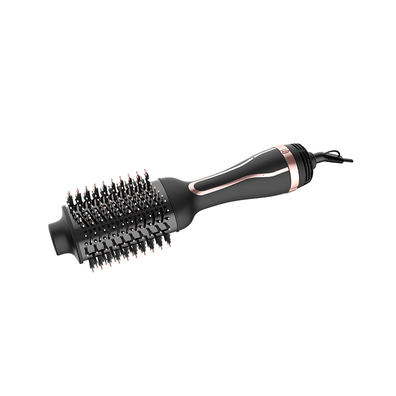 What types of hair are voltage hot air brushes suitable for?